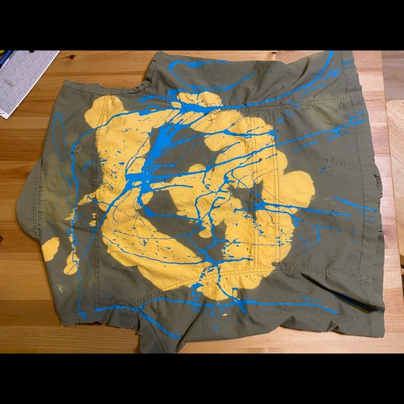 Safari vest stabbed painted thrashed bleached - Picture 5 of 7